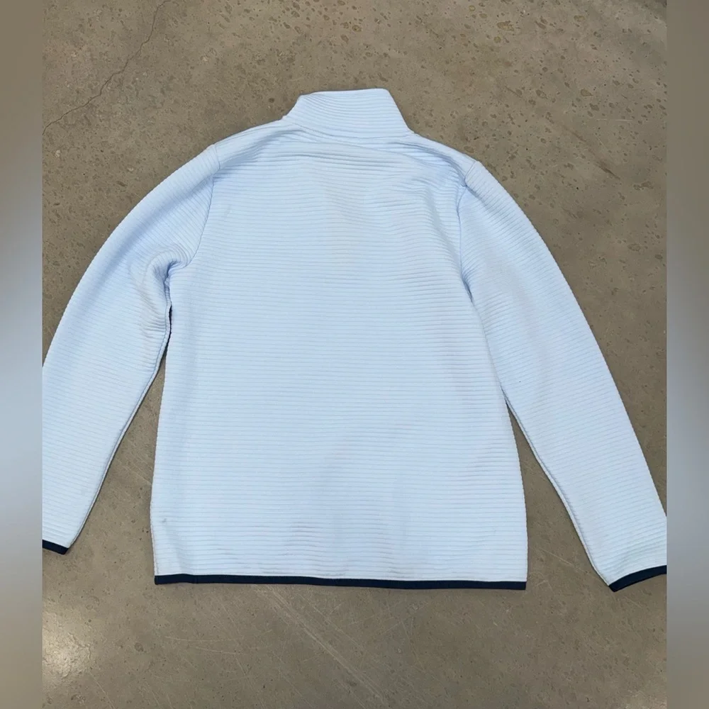J. Crew‎ Light Blue Popover with Navy Trim